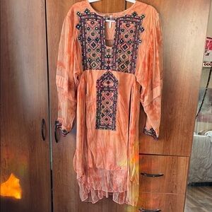 Free People Embroidered Tunic Dress